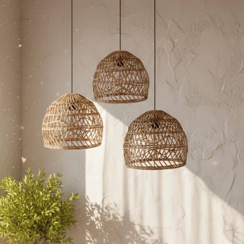 Rotan hanglamp Ravi S - 4shine